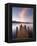 Jetty and Derwentwater at Sunset, Near Keswick, Lake District National Park, Cumbria, England, Uk-Lee Frost-Framed Premier Image Canvas