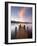 Jetty and Derwentwater at Sunset, Near Keswick, Lake District National Park, Cumbria, England, Uk-Lee Frost-Framed Photographic Print