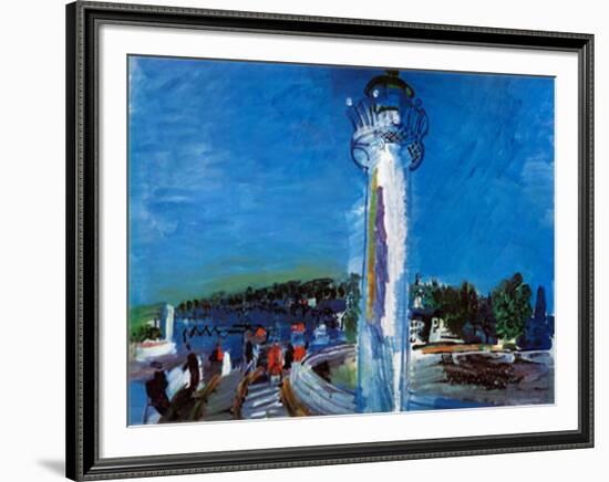 Jetty and the Pier-Raoul Dufy-Framed Art Print