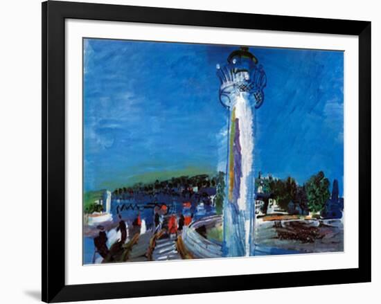 Jetty and the Pier-Raoul Dufy-Framed Art Print