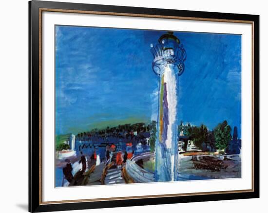 Jetty and the Pier-Raoul Dufy-Framed Art Print