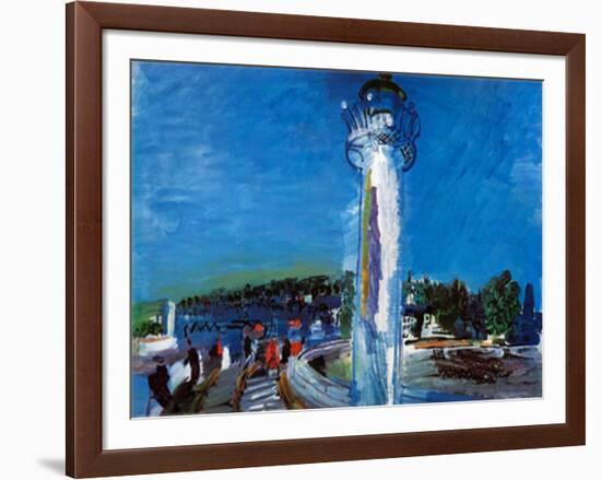 Jetty and the Pier-Raoul Dufy-Framed Art Print