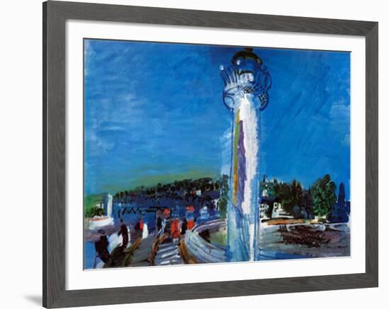 Jetty and the Pier-Raoul Dufy-Framed Art Print