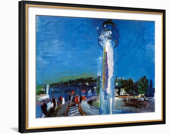 Jetty and the Pier-Raoul Dufy-Framed Art Print