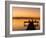 Jetty at Sunset, Caye Caulker, Belize-Russell Young-Framed Photographic Print