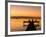 Jetty at Sunset, Caye Caulker, Belize-Russell Young-Framed Photographic Print