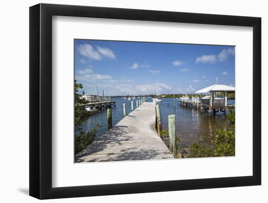 Jetty, New Plymouth, Green Turtle Cay, Abaco Islands, Bahamas, West Indies, Central America-Jane Sweeney-Framed Photographic Print