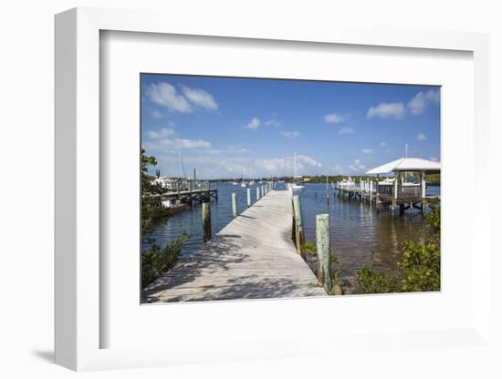 Jetty, New Plymouth, Green Turtle Cay, Abaco Islands, Bahamas, West Indies, Central America-Jane Sweeney-Framed Photographic Print