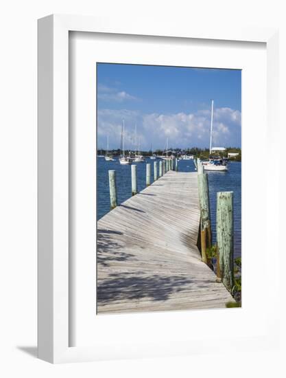 Jetty, New Plymouth, Green Turtle Cay, Abaco Islands, Bahamas, West Indies, Central America-Jane Sweeney-Framed Photographic Print