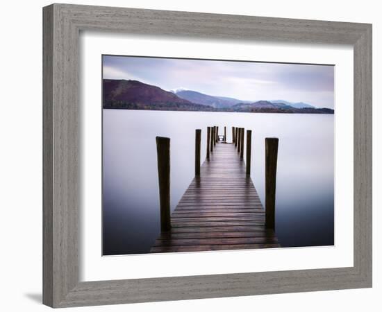 Jetty on Derwentwater, Cumbria, UK-Nadia Isakova-Framed Photographic Print