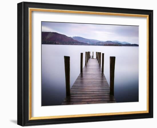 Jetty on Derwentwater, Cumbria, UK-Nadia Isakova-Framed Photographic Print