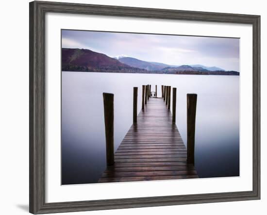 Jetty on Derwentwater, Cumbria, UK-Nadia Isakova-Framed Photographic Print