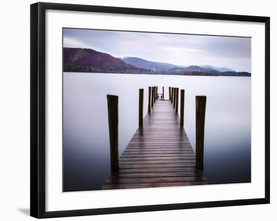 Jetty on Derwentwater, Cumbria, UK-Nadia Isakova-Framed Photographic Print