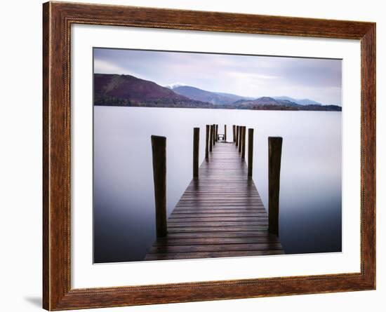 Jetty on Derwentwater, Cumbria, UK-Nadia Isakova-Framed Photographic Print