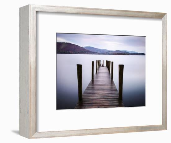 Jetty on Derwentwater, Cumbria, UK-Nadia Isakova-Framed Photographic Print