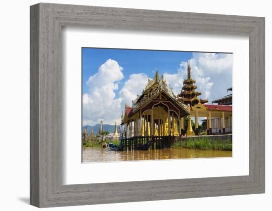 Jetty on Inle Lake, Shan State, Myanmar-Keren Su-Framed Photographic Print