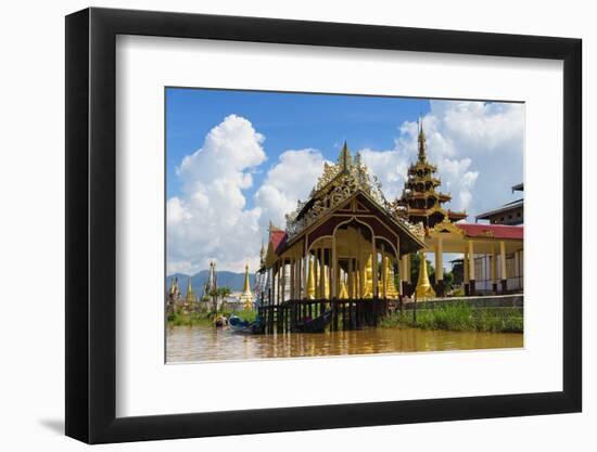 Jetty on Inle Lake, Shan State, Myanmar-Keren Su-Framed Photographic Print