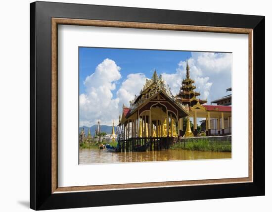 Jetty on Inle Lake, Shan State, Myanmar-Keren Su-Framed Photographic Print