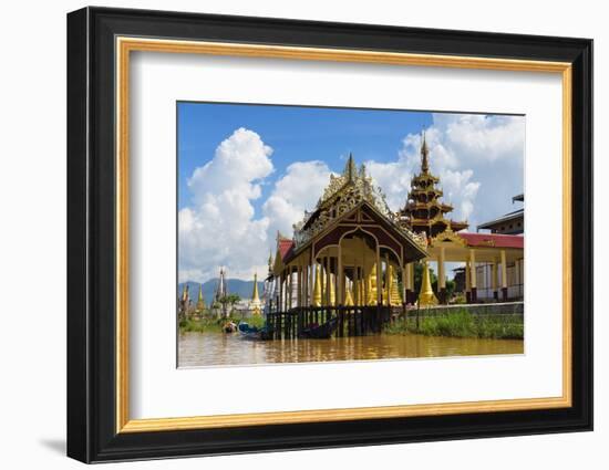 Jetty on Inle Lake, Shan State, Myanmar-Keren Su-Framed Photographic Print