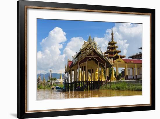 Jetty on Inle Lake, Shan State, Myanmar-Keren Su-Framed Photographic Print