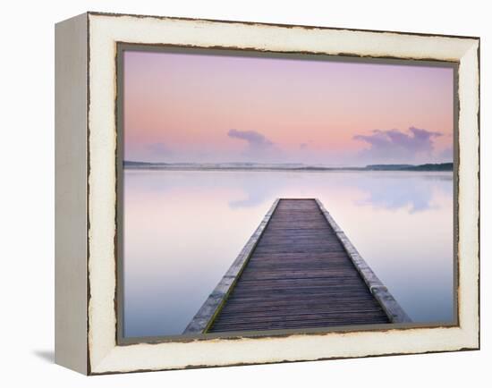 Jetty on the Lake Azur, Les Landes, Franc-Nadia Isakova-Framed Premier Image Canvas