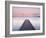 Jetty on the Lake Azur, Les Landes, Franc-Nadia Isakova-Framed Photographic Print