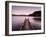 Jetty on Ullswater at Dawn, Glenridding Village, Lake District National Park, Cumbria, England, Uk-Lee Frost-Framed Photographic Print