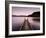 Jetty on Ullswater at Dawn, Glenridding Village, Lake District National Park, Cumbria, England, Uk-Lee Frost-Framed Photographic Print