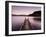 Jetty on Ullswater at Dawn, Glenridding Village, Lake District National Park, Cumbria, England, Uk-Lee Frost-Framed Photographic Print
