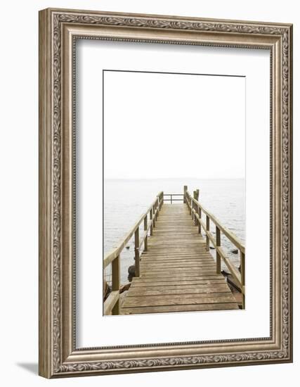 Jetty, the Baltic Sea, Wooden Jetty, Bathing Jetty-Nora Frei-Framed Photographic Print