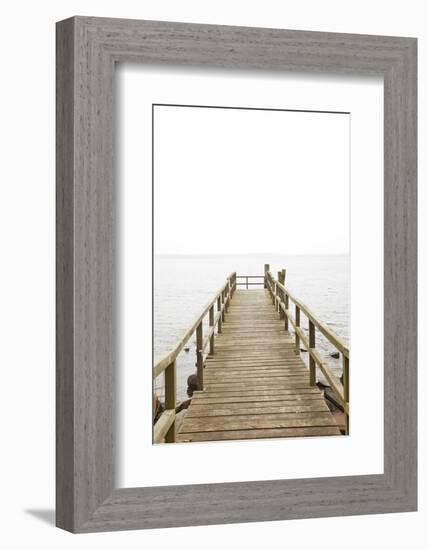 Jetty, the Baltic Sea, Wooden Jetty, Bathing Jetty-Nora Frei-Framed Photographic Print