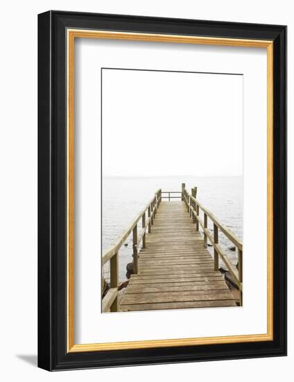 Jetty, the Baltic Sea, Wooden Jetty, Bathing Jetty-Nora Frei-Framed Photographic Print