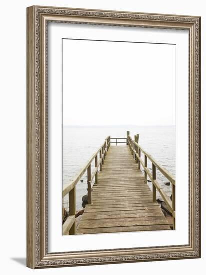 Jetty, the Baltic Sea, Wooden Jetty, Bathing Jetty-Nora Frei-Framed Photographic Print