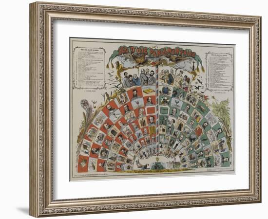 Jeu de l'oie parlementaire-null-Framed Giclee Print