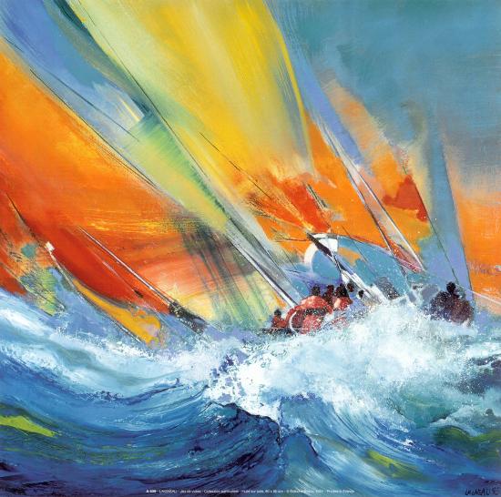 Jeu De Voiles Art Print By Max Laigneau Art Com - 