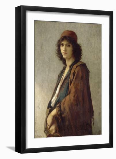 Jeune bohémien serbe-Charles Landelle-Framed Giclee Print