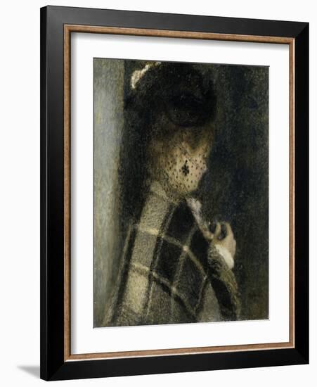 Jeune femme à la voilette-Pierre-Auguste Renoir-Framed Giclee Print