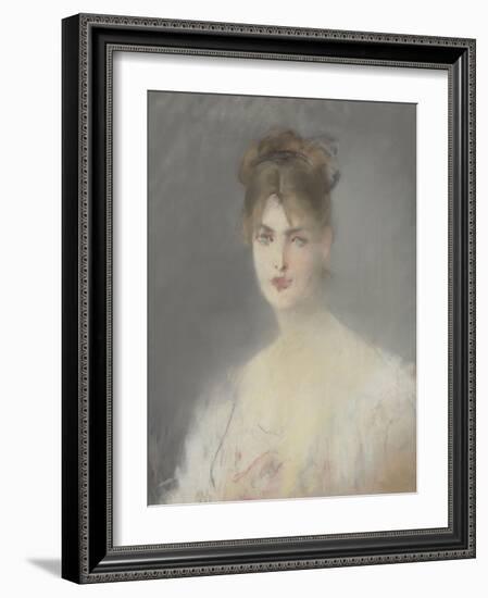 Jeune femme blonde aux yeux bleus-Edouard Manet-Framed Giclee Print