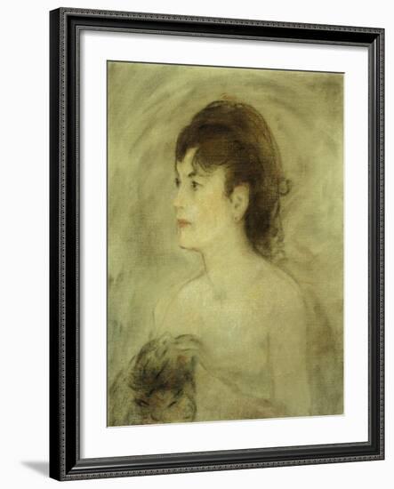 Jeune Femme Decolletee, 1882-Edouard Manet-Framed Giclee Print