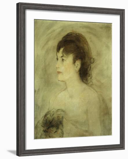 Jeune Femme Decolletee, 1882-Edouard Manet-Framed Giclee Print