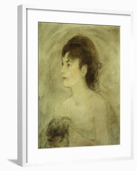 Jeune Femme Decolletee, 1882-Edouard Manet-Framed Giclee Print