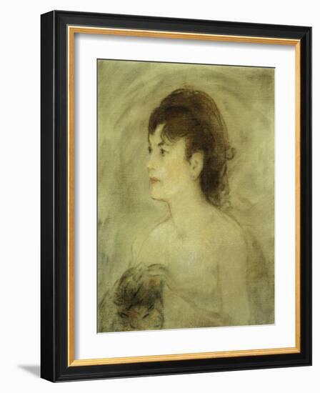 Jeune Femme Decolletee, 1882-Edouard Manet-Framed Giclee Print