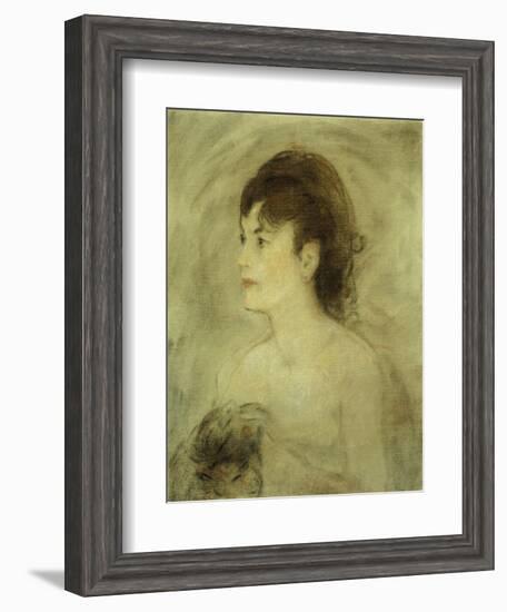 Jeune Femme Decolletee-Edouard Manet-Framed Giclee Print