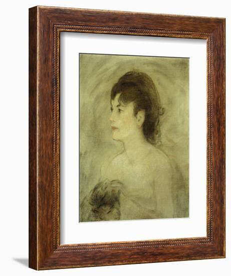 Jeune Femme Decolletee-Edouard Manet-Framed Giclee Print