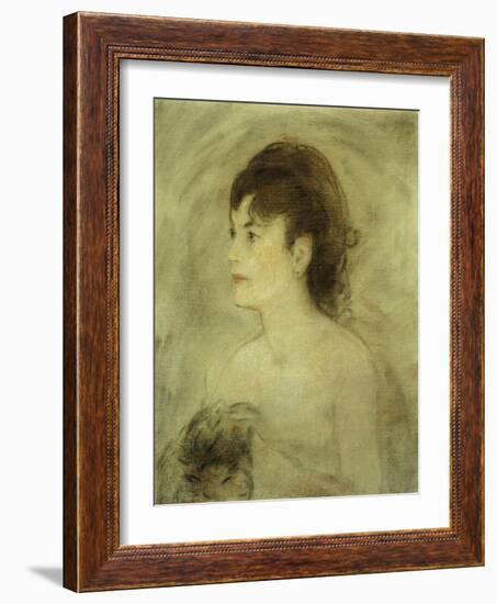 Jeune Femme Decolletee-Edouard Manet-Framed Giclee Print