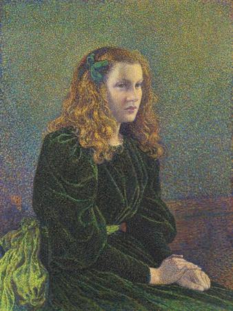 Jeune Femme En Robe Verte (Germaine Marécha), 1893' Giclee Print - Théo van  Rysselberghe | Art.com