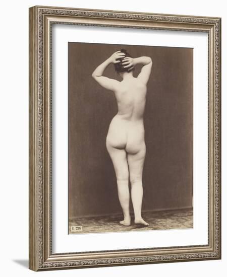 Jeune femme nue debout, de dos-Jean-Louis Igout-Framed Giclee Print