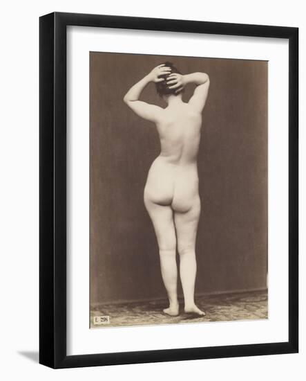 Jeune femme nue debout, de dos-Jean-Louis Igout-Framed Giclee Print
