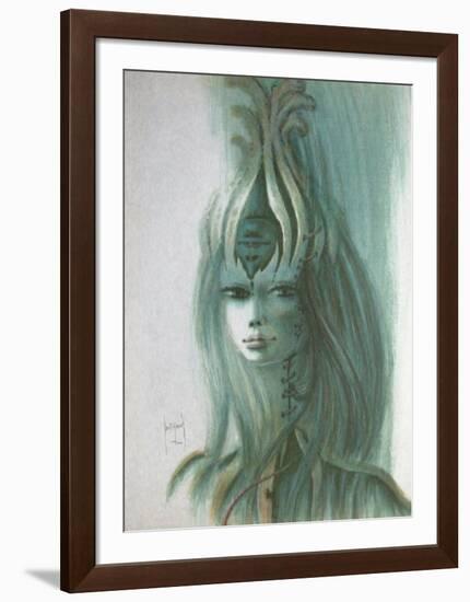 Jeune femme-Francis De Saint-genies-Framed Limited Edition