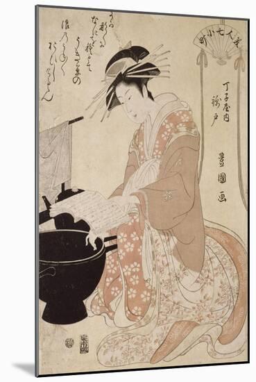 Jeune femme-Utagawa Toyokuni-Mounted Giclee Print